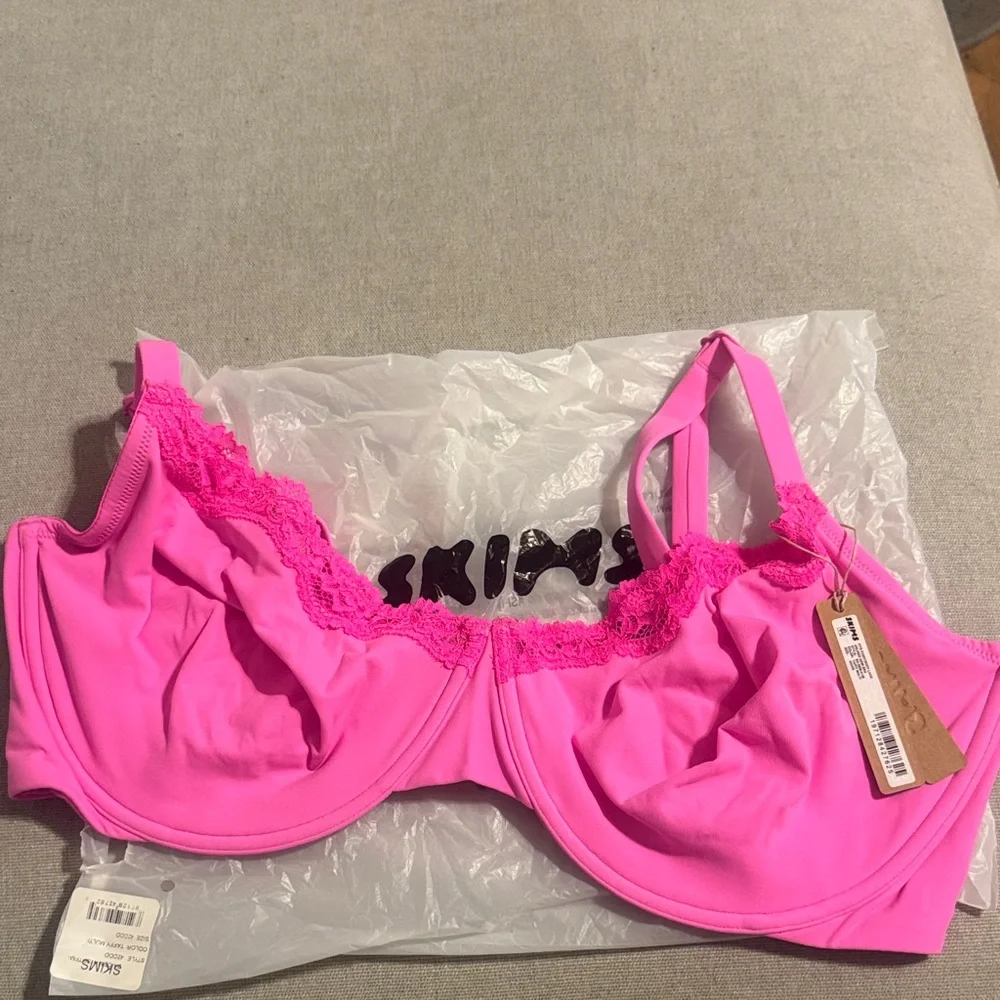 Lace Unlined Demi Bra | Fits Everybody | Taffy Multi - Picture 2 of 9